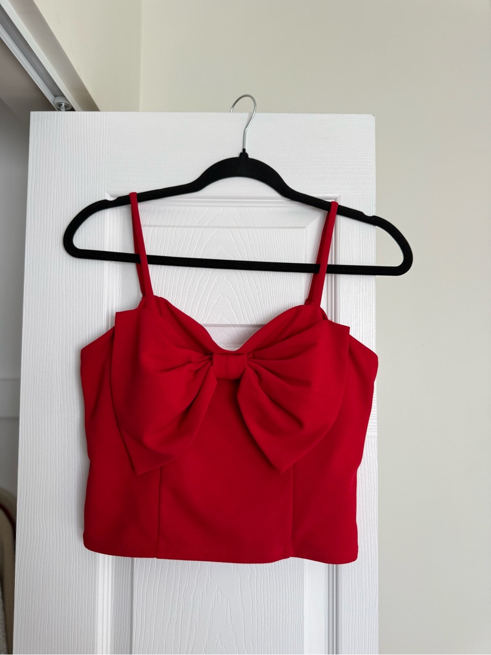 Thirty/Thirty LA Red Bow Crop Top — Size M (Worn Once)